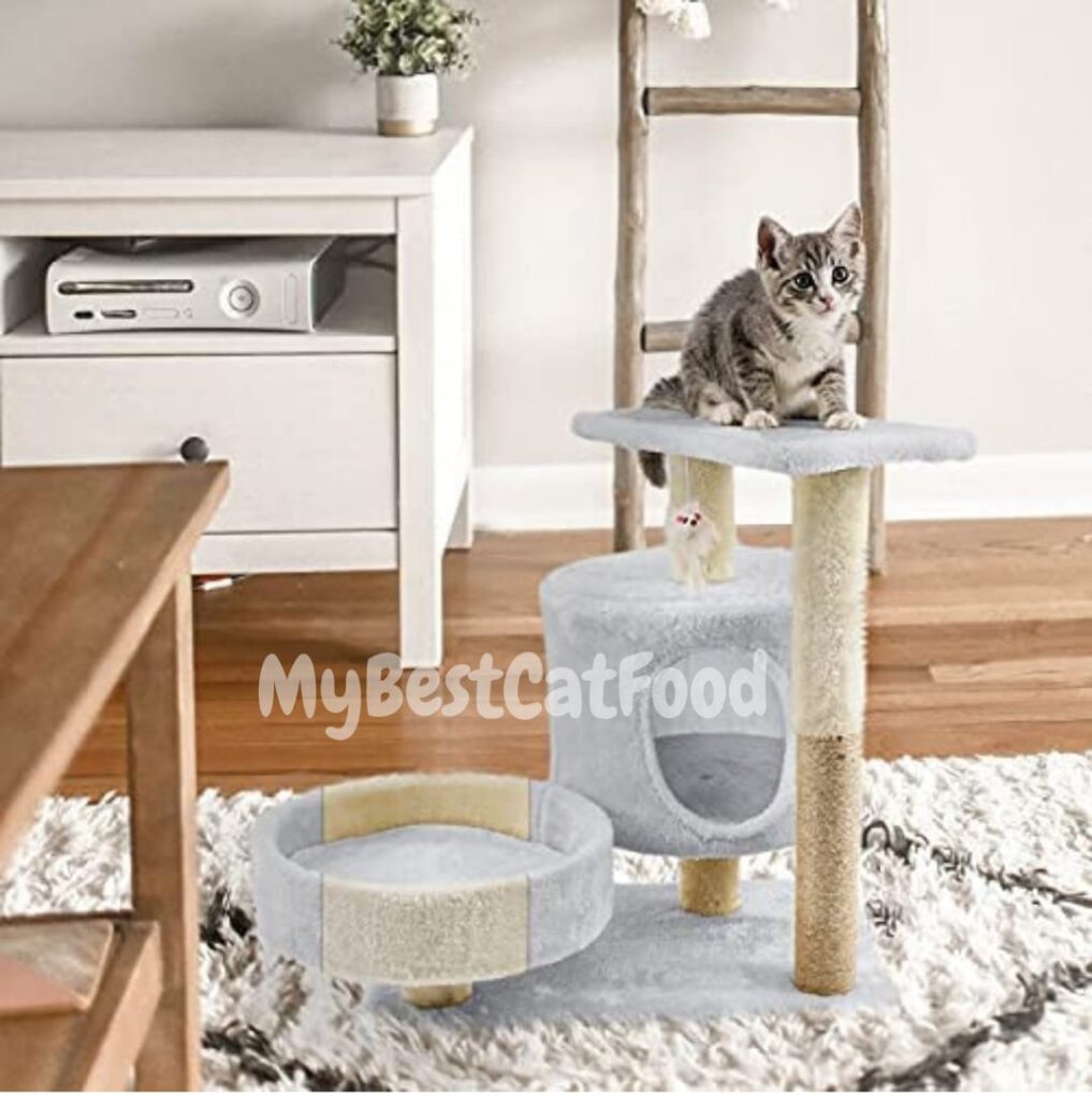 cat tree with litter box 